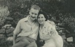Mum and dad in the garden of Ravenswood Road