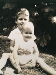 With youngest sister Lucy (Boo), 1960